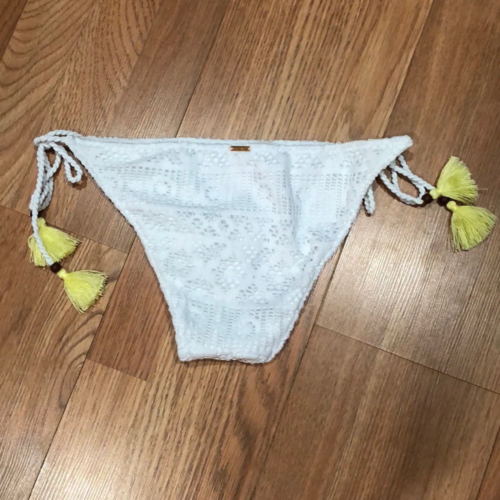 White Tassel Tie String Bikini - image 2